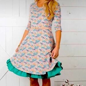 Matilda Jane joanna grimes Down On The Farm womens large dress fit flare cottage